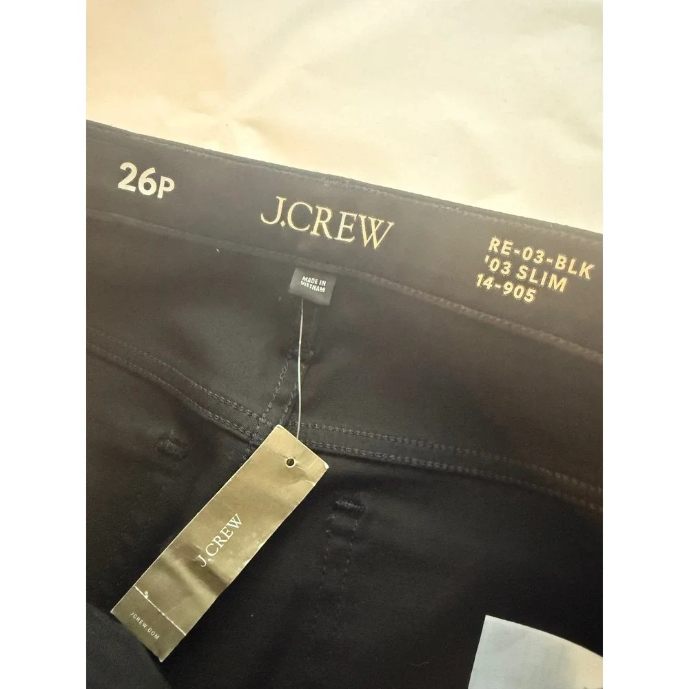 J.Crew Petite slim jean Black NWT Size‎ 26P